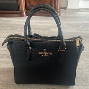 SEXY KATE SPADE BLACK with Gold hardware. Like new! Super cute!